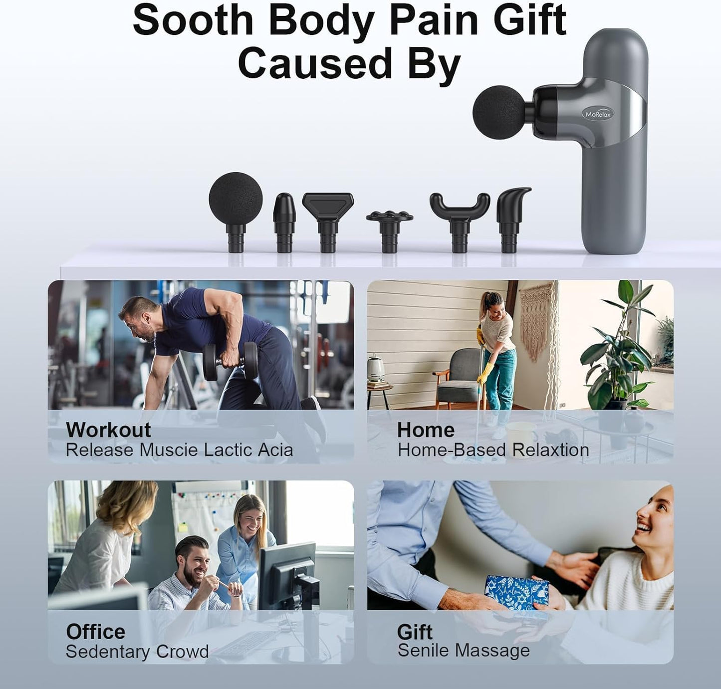 Massage Gun Deep Tissue, Portable Percussion - practically MINI and mighty