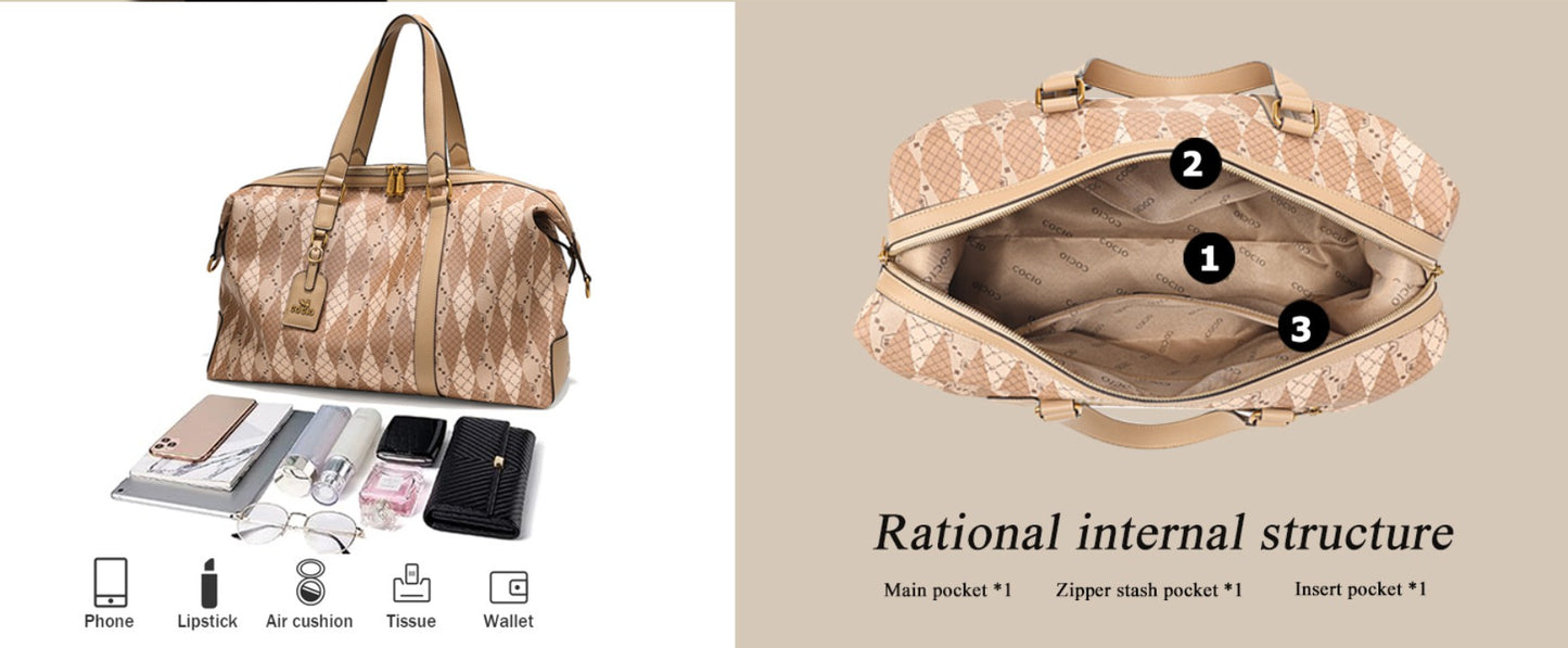 Travel Duffle Bag Trendy Weekender Overnight Bag for Women