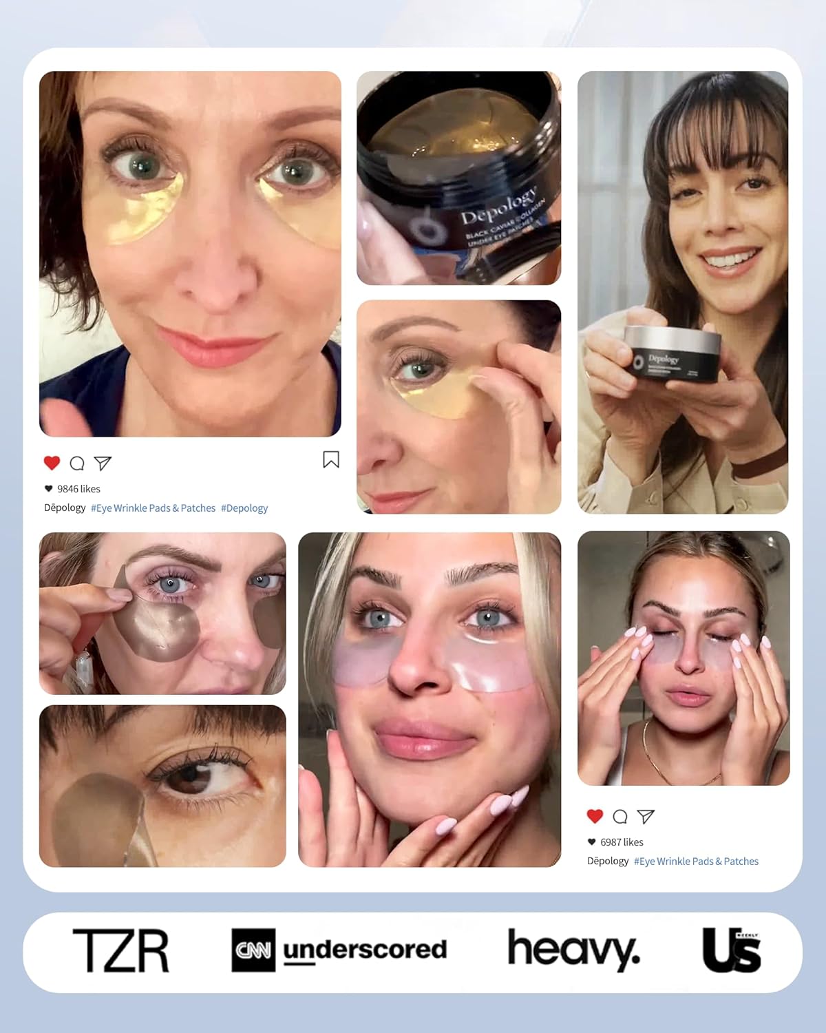 Depology - Replenish & Repair Under Eye Patches for Puffy Eyes - 60 patches