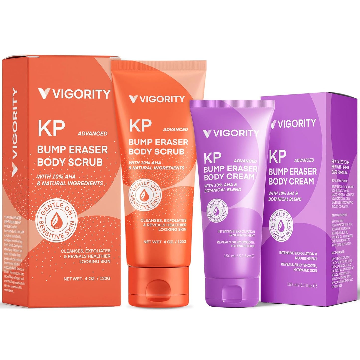 KP Bump Eraser Body Scrub & Keratosis Pilaris Lotion Bundle Set