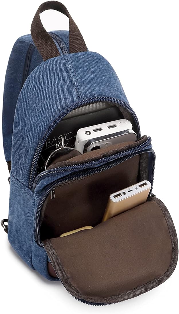 Sling Bag Small Retro Canvas 2 in 1