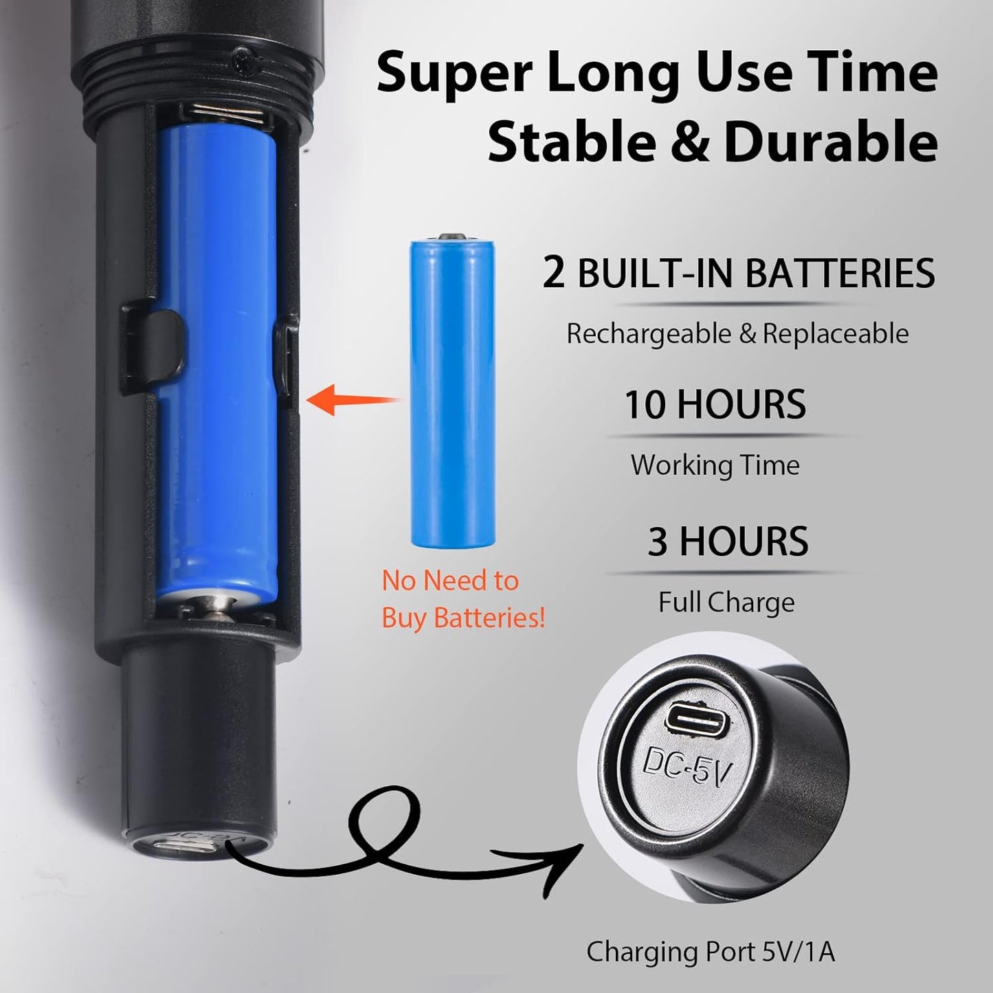 Wireless Microphone, UHF Handheld Dynamic Mic