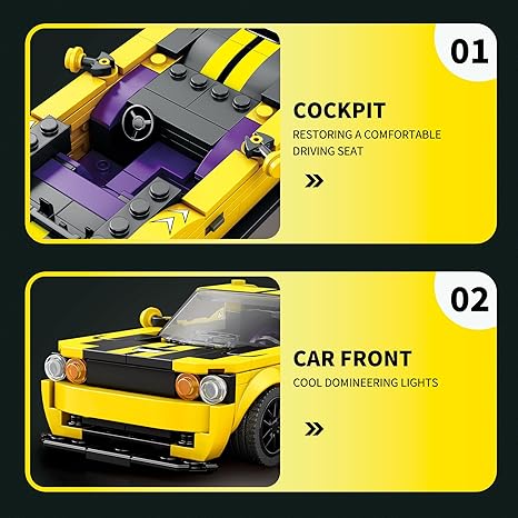 Race Car Building Sets MOC Sports Car Toy for Boys, 1:24 Scale