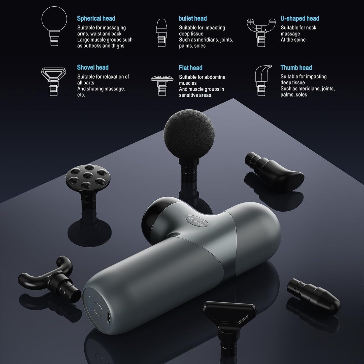 Massage Gun Deep Tissue, Portable Percussion - practically MINI and mighty