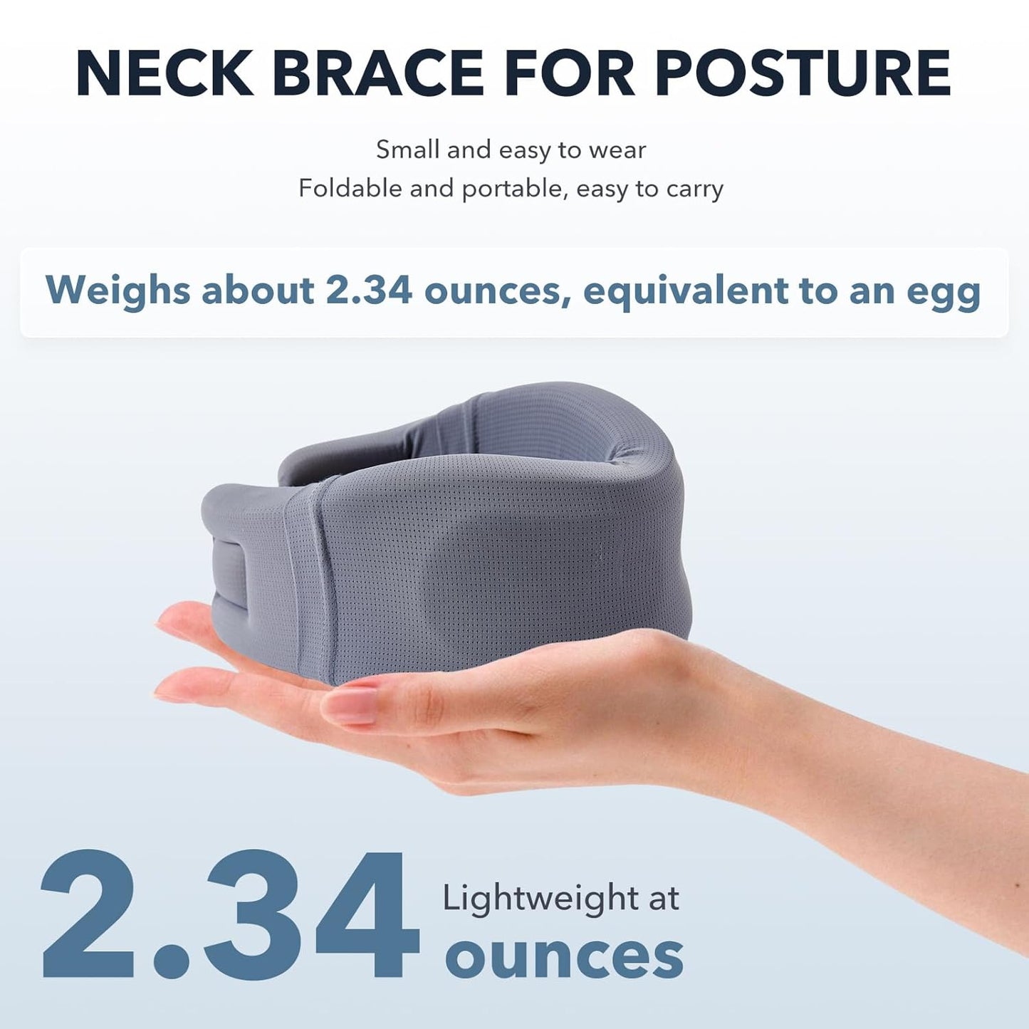 Soft Neck Brace Cervical Collar for Neck Posture Relief Pain - LARGE