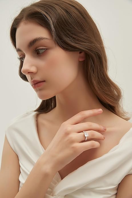 Engagement Rings for Women, Cubic Zirconia - Size 6