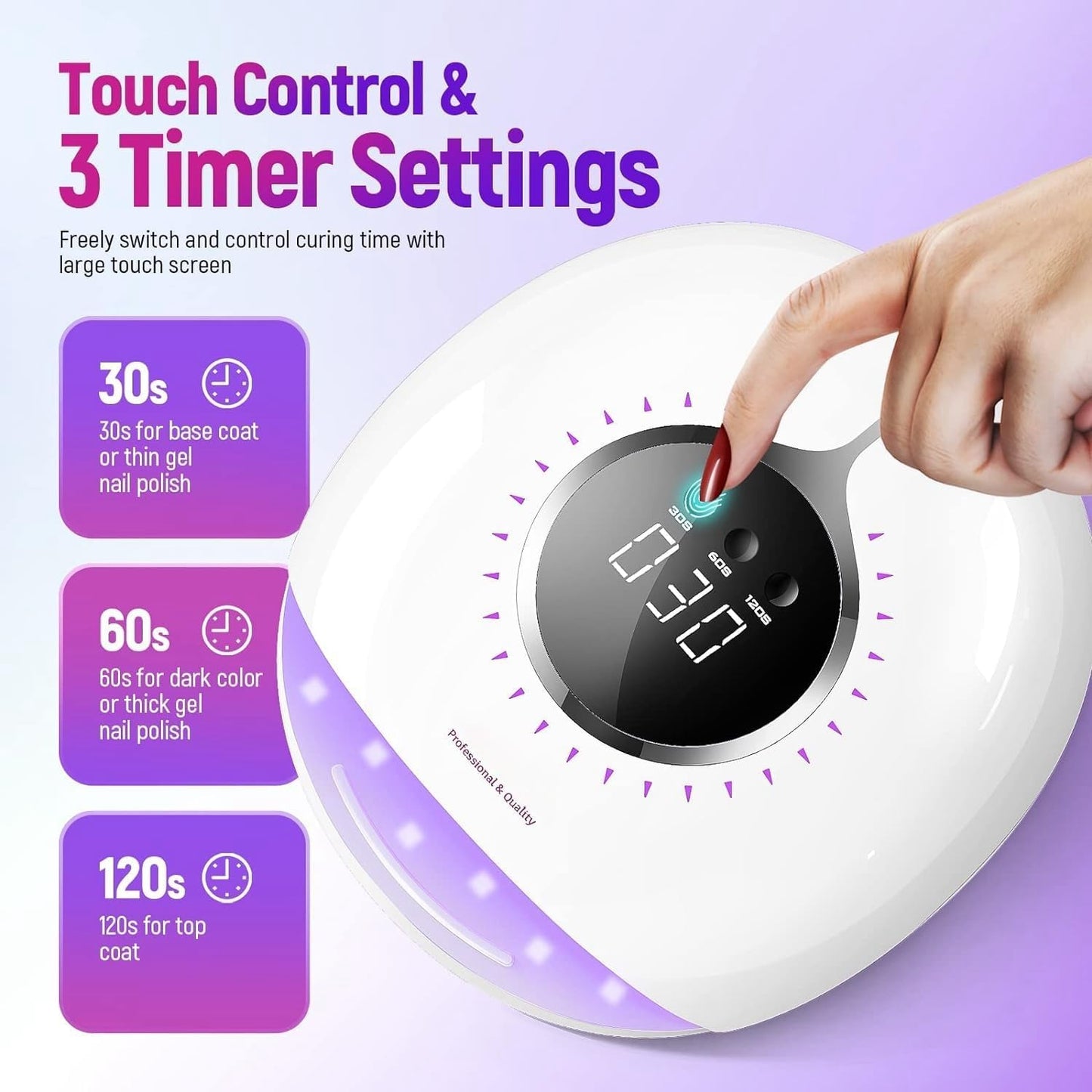 UV Nail Lamp, 41 LED Beads Quick Curing