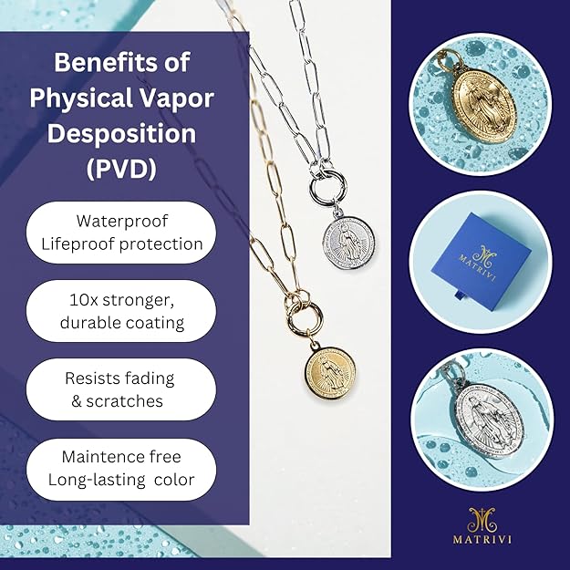 Miraculous Medal - Virgin Mary Necklace - Gold