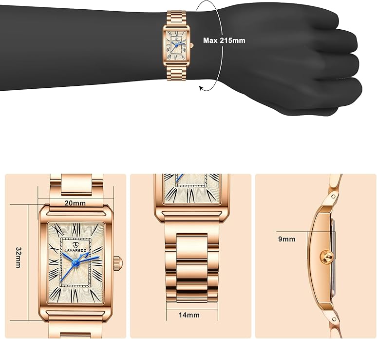 Watch Women's Bracelet Small Dainty - Gold Rose