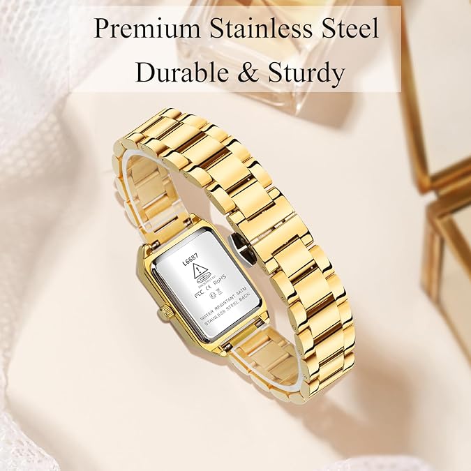 Watch Luxury Stainless Steel & Japanese Quartz Movement - GOLD Color