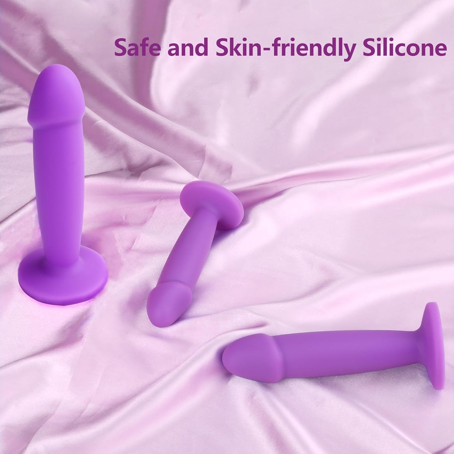 Anal Plug Butt Plug Training Kit, 3 PCS Dildo Trainer Kit for Beginners
