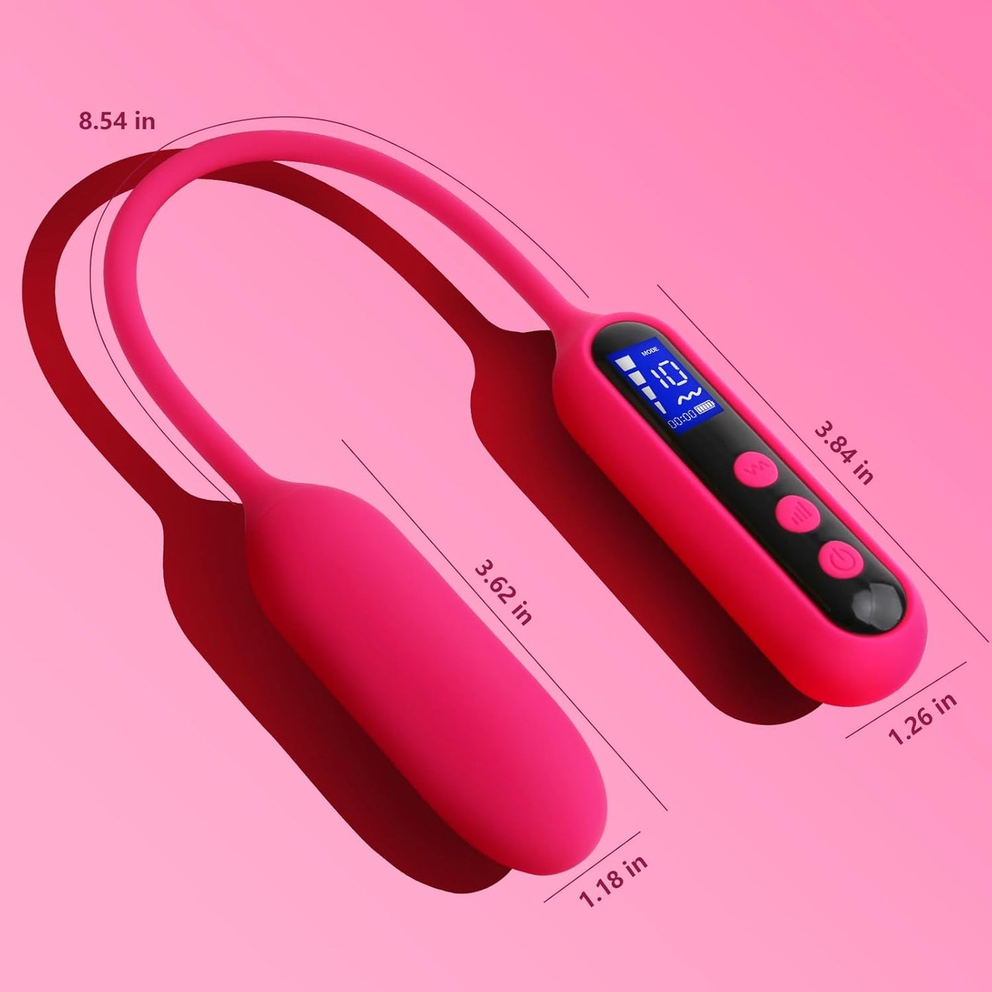 Vibrator Sex Toy with LCD Display 10 Vibration Modes & 4 Speeds