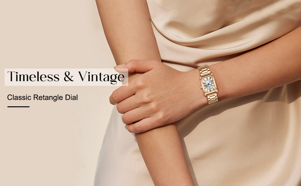 Watch Women's Bracelet Small Dainty - Gold Rose