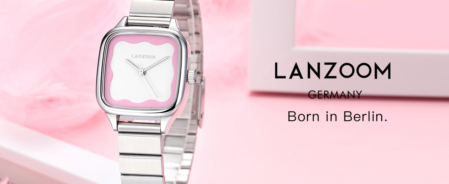 Watch for Women Pink Easy Read, 316L Stainless Steel Case