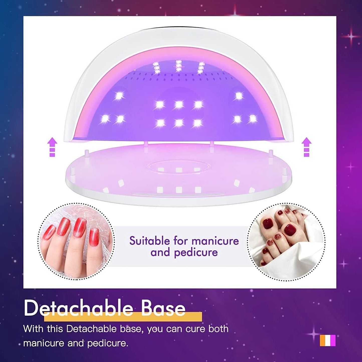UV Nail Lamp, 41 LED Beads Quick Curing