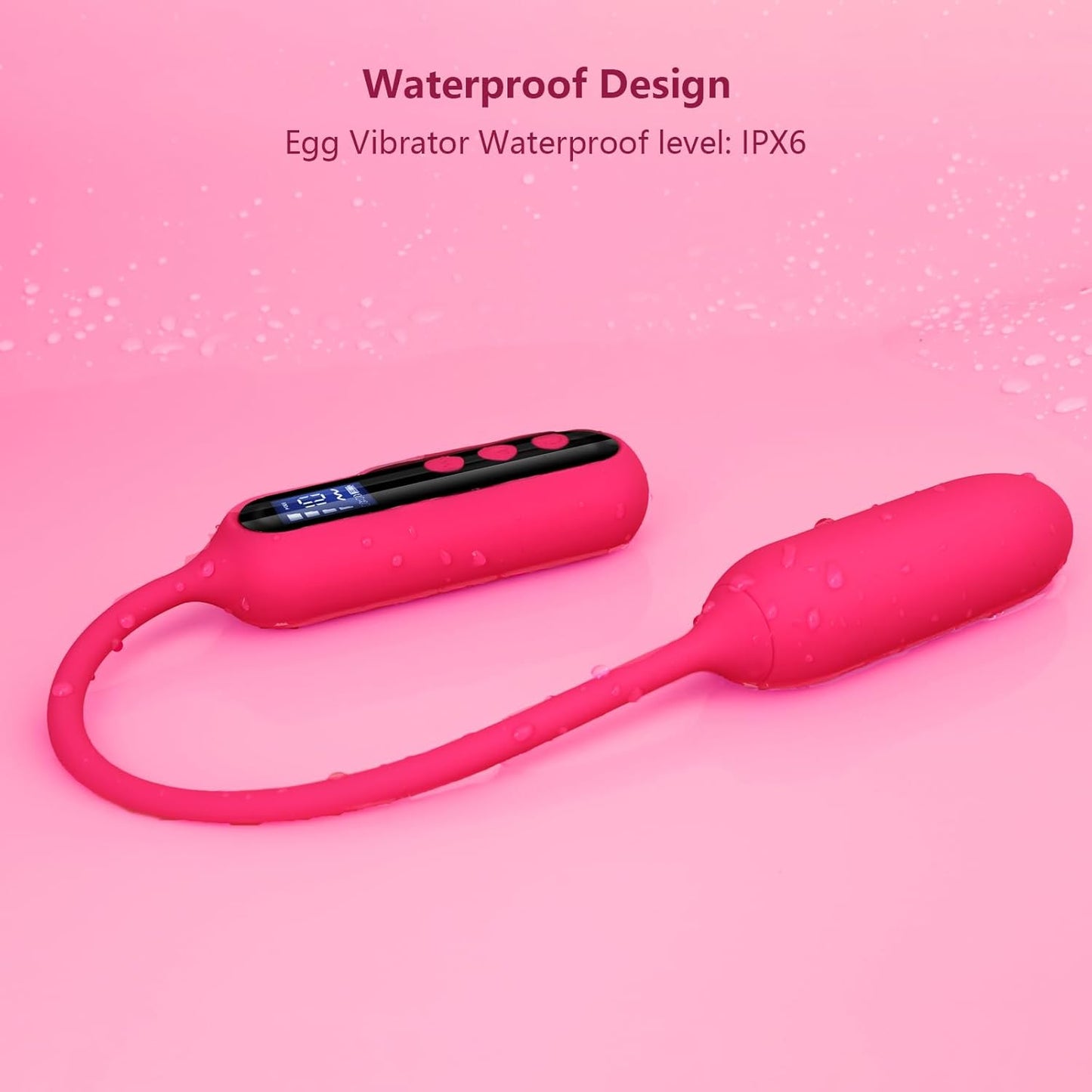 Vibrator Sex Toy with LCD Display 10 Vibration Modes & 4 Speeds