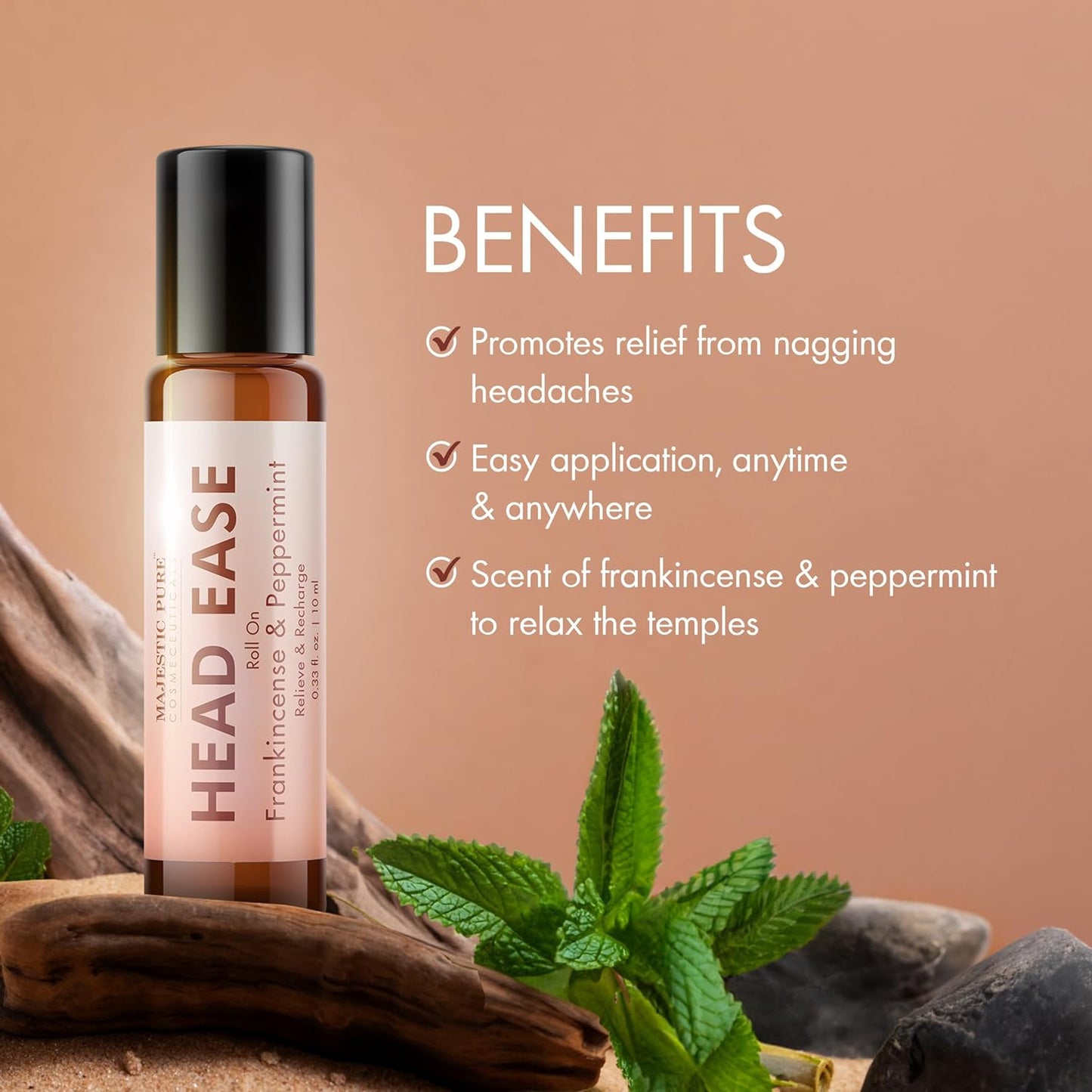Essential Oil Roll On Blend - Peppermint & Frankincense