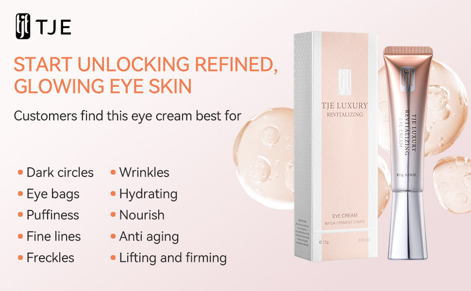 Eye Cream Caffeine, Dark Circles Under Eye Treatment with Ectoin