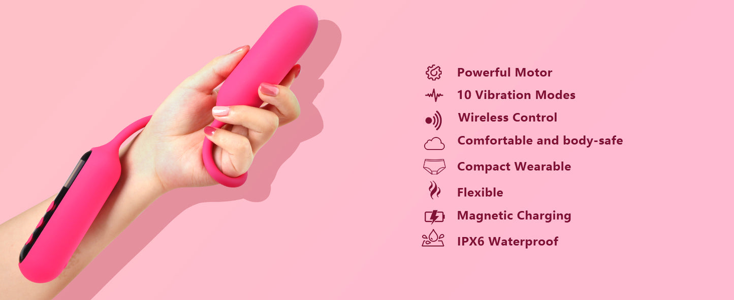 Vibrator Sex Toy with LCD Display 10 Vibration Modes & 4 Speeds
