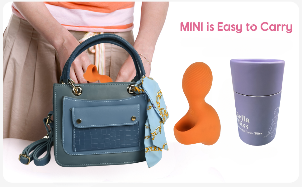 Face Massager Mini , Waterproof Rechargeable - Orange
