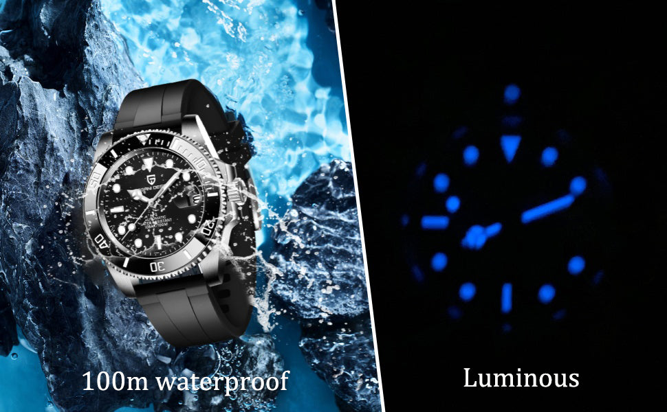 Watch Pagani Design Submariner PD-1661 Automatic Mechanical, 40mm Black Dial.