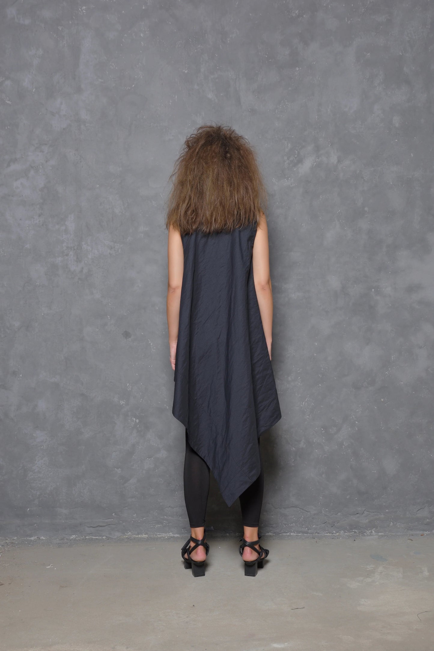 Sleeveless Asymmetrical Tunic Shirt