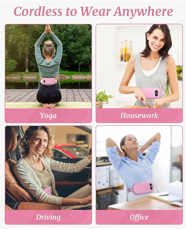 Heating Pad for Cramps, Upgrade Electric Period Fast Heating Pad