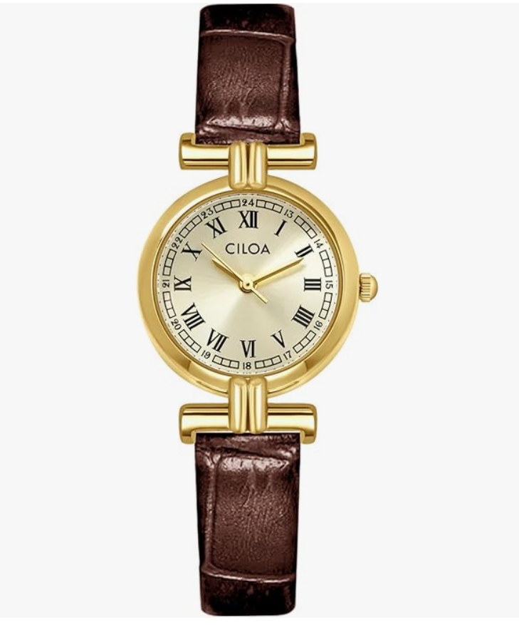 Watch for women Leather Strap Waterproof - Brown