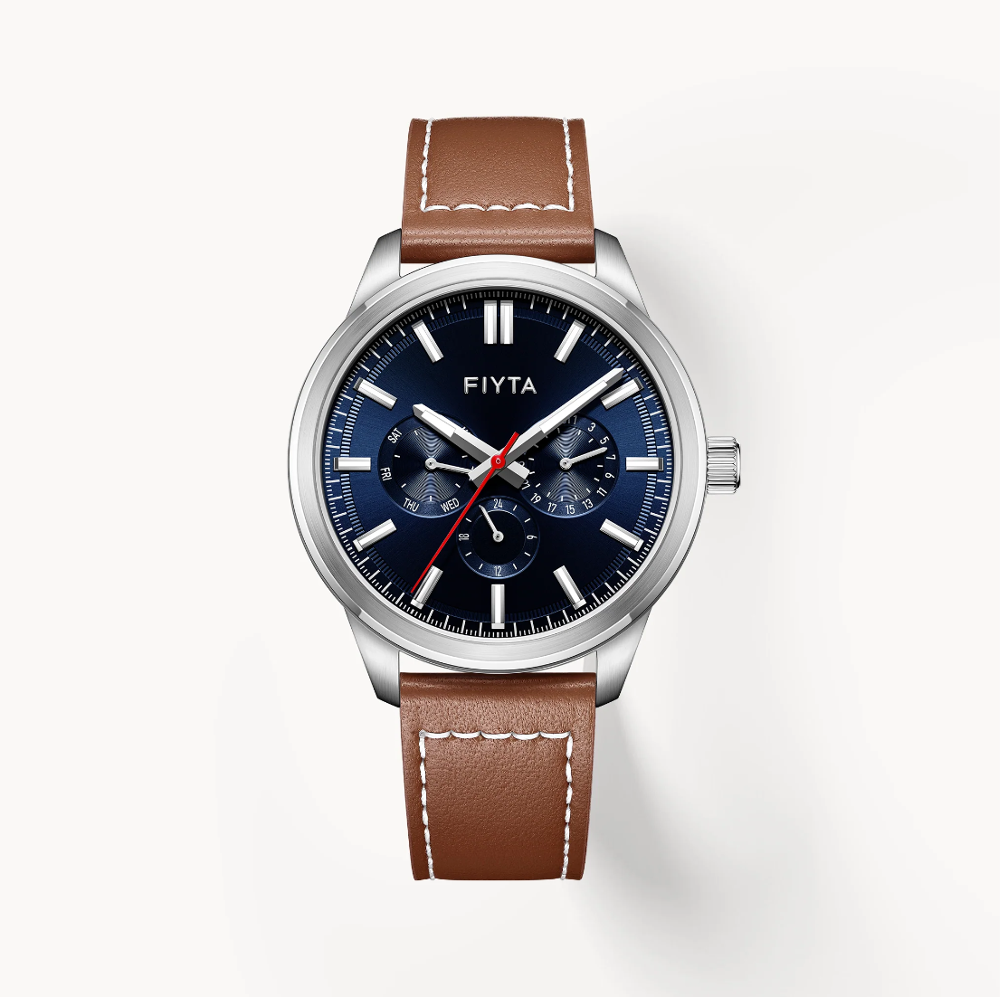 Watch CITY+ Series Men's Quartz 43 mm - Brown/Blue
