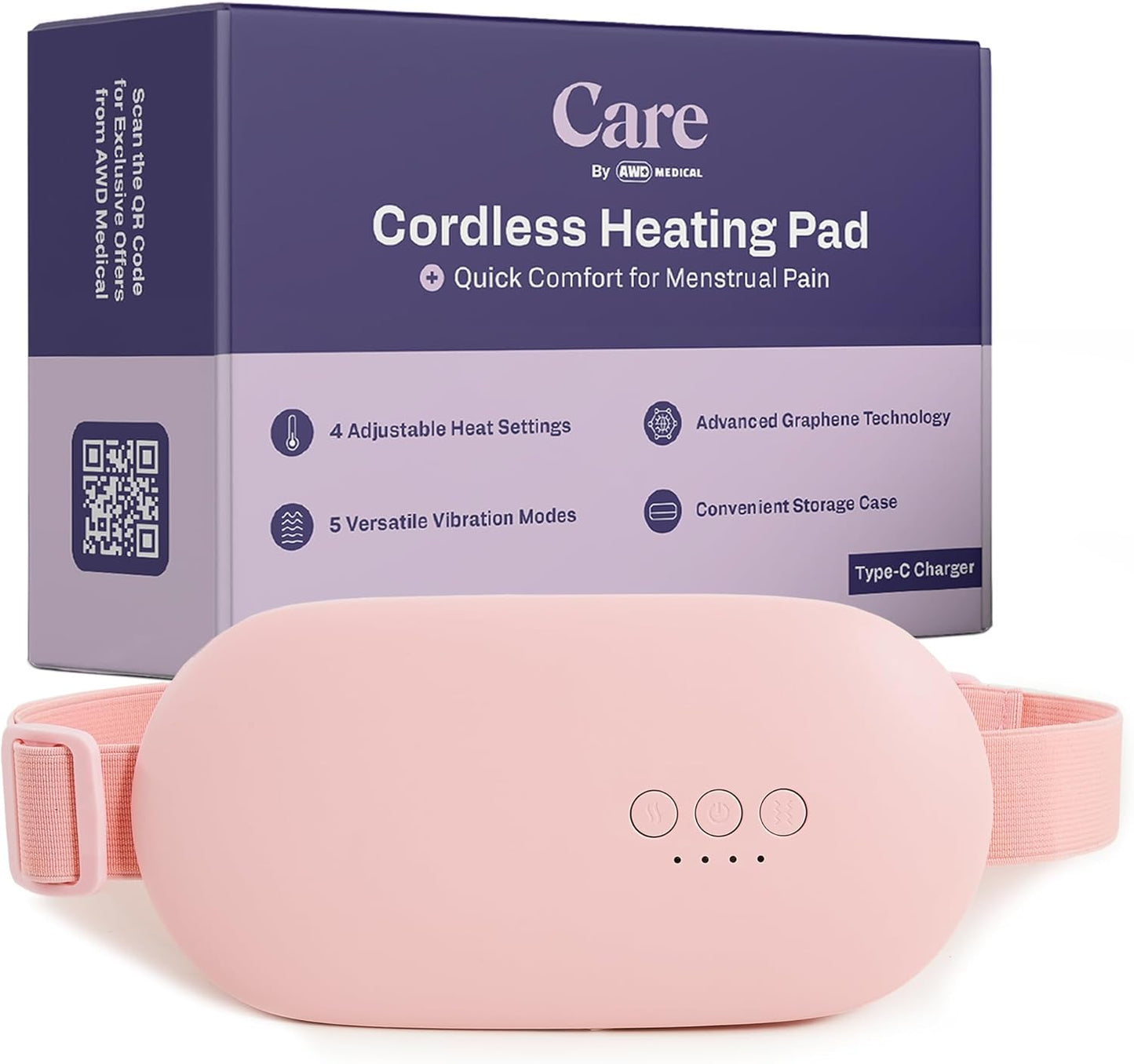 Heating Pad for Cramps | Period, Menstrual Heating Pad Cordless