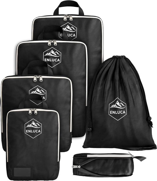 Packing Cubes Compression, 6 Set Compression Travel Bags