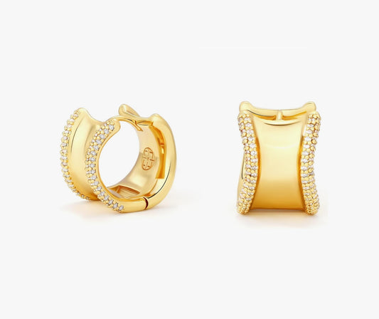 Gold Hoop Earrings for Women Simple and Elegant