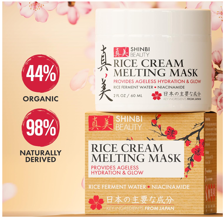 Japanese Rice Mask For Face - Shinbi Beauty