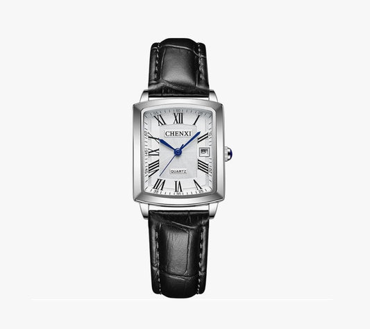 Elegant  Women's Watch, Roman Numerals & Date Display