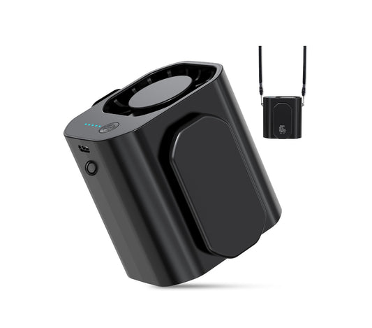 Portable Waist Clip Fan, Up to 20Hrs Mini Personal Rechargeable