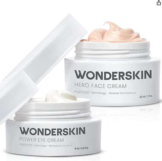 Wonderskin Purevoc Hero Face Cream Purevoc Power Eye Cream Set for Face and Eyes