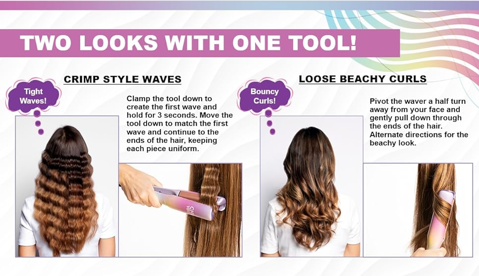 Curling Ceramic, Curls with One Tool for Any Hair Type