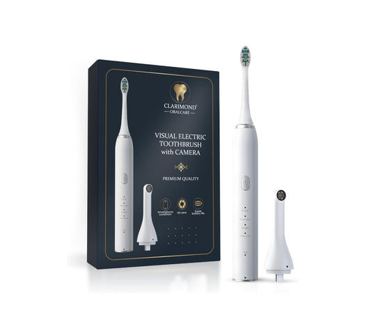 Electric Toothbrush White Ultimate Edition Advanced Deep Clean with HD Camera