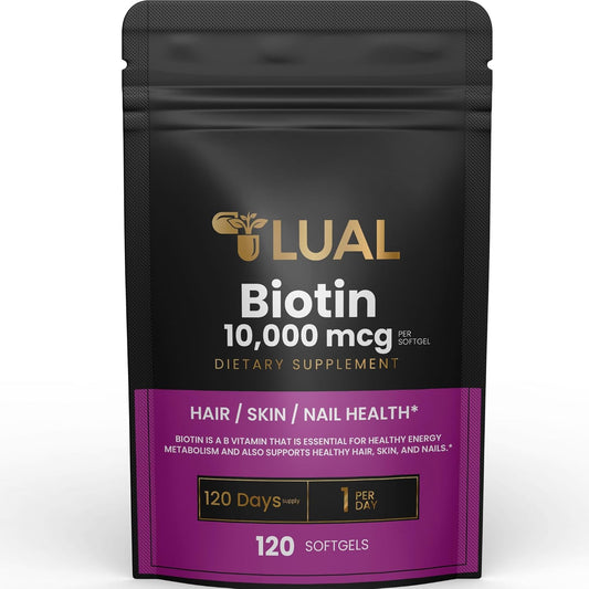 Biotin 10,000 mcg Hair Skin and Nails