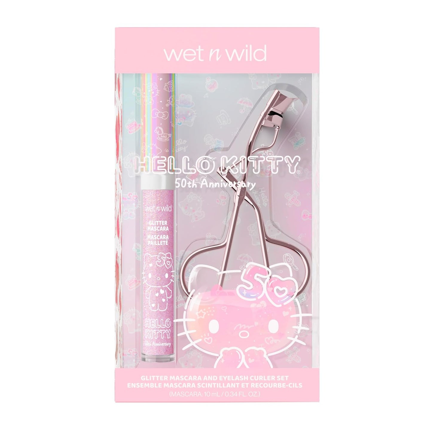 Wet n wild Hello Kitty Glitter Mascara & Lash Curler Set