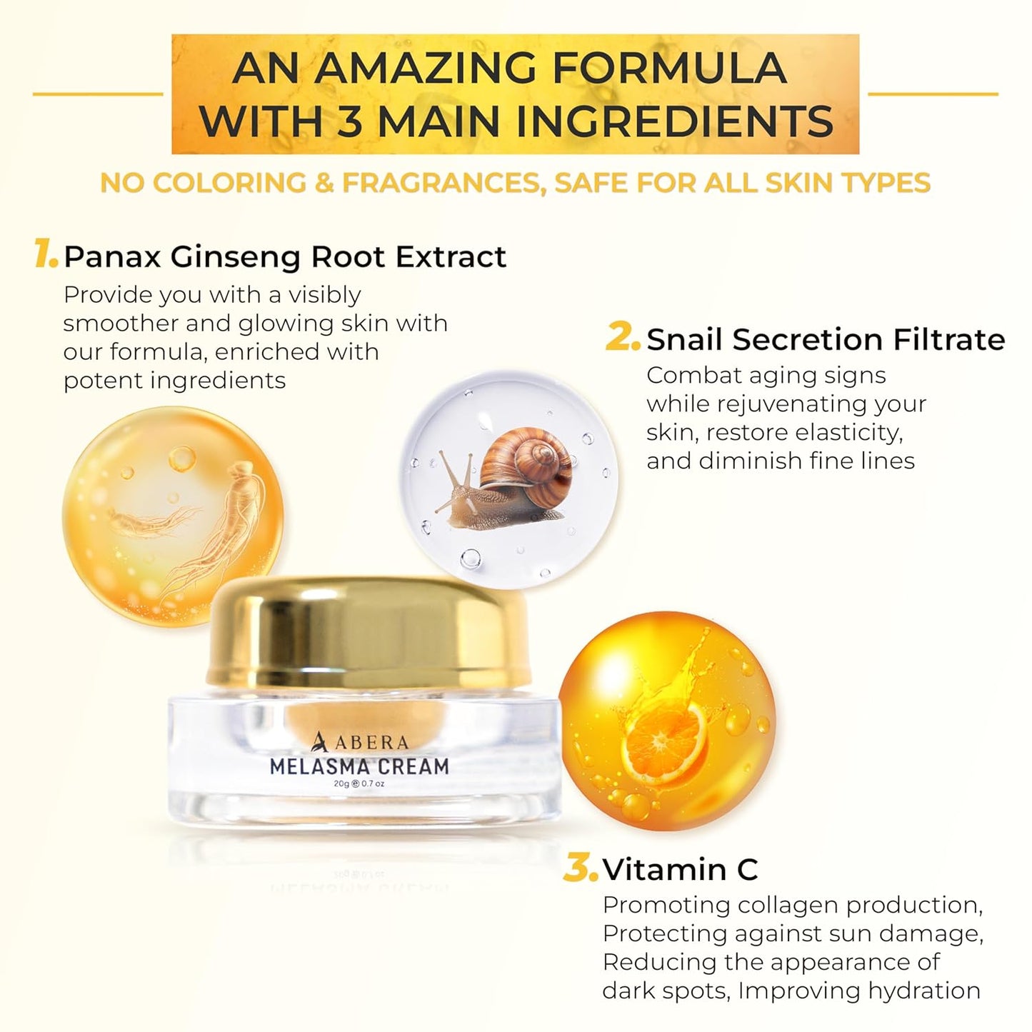 ABERA Face Cream (Premium Version) 20g.
