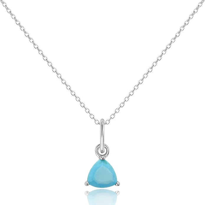 Birthstone Necklace for Women - Turquoise (December)