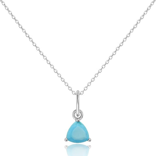 Birthstone Necklace for Women - Turquoise (December)