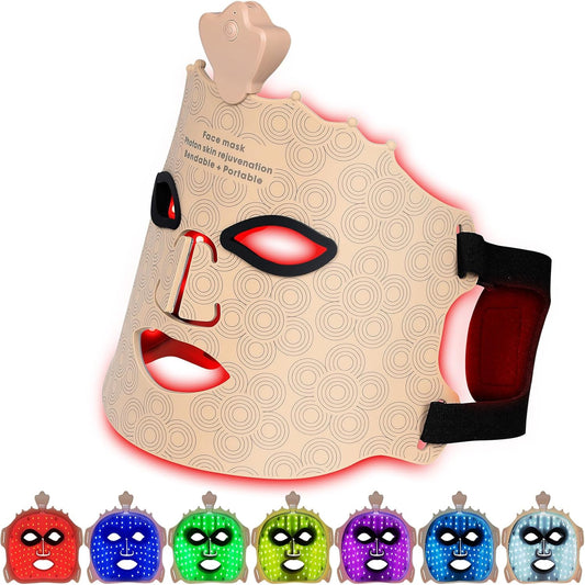 Face Mask 7 Colors LED Light Therapy, Cordless.