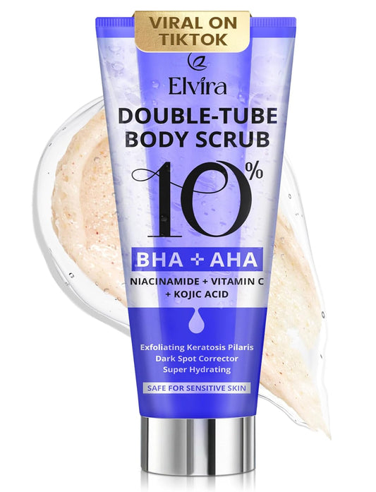 Elvira KP Bump Eraser Body Scrub, Exfoliating for Keratosis Pilaris