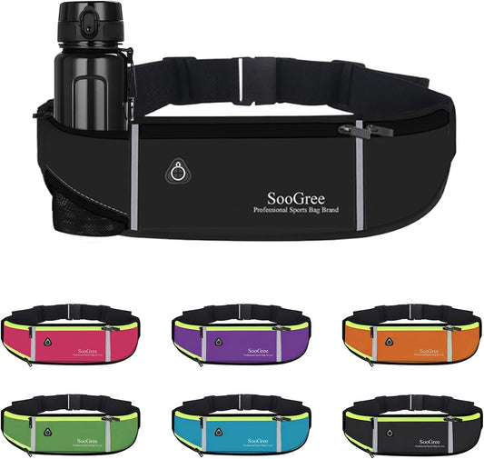 Fanny Packs, Running Belt Pack - BLACK