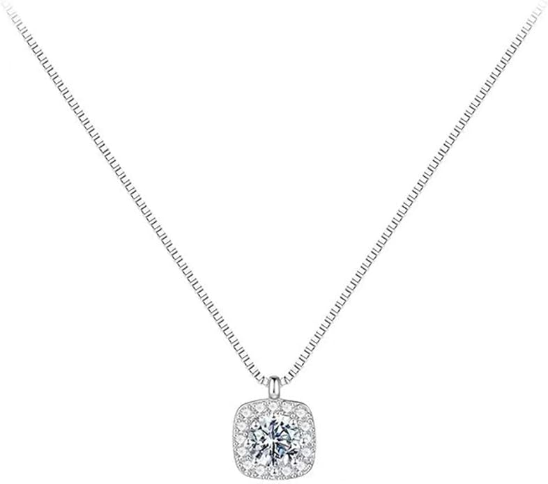 Diamond Pendant Necklace for Women Cubic Zirconia