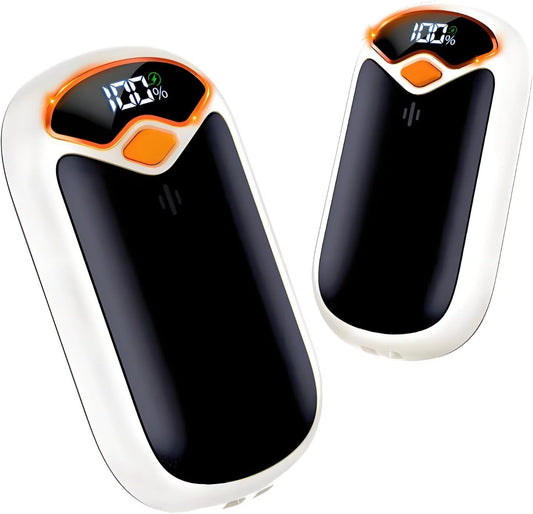 Hand Warmers Rechargeable 2 Pack - Black/White