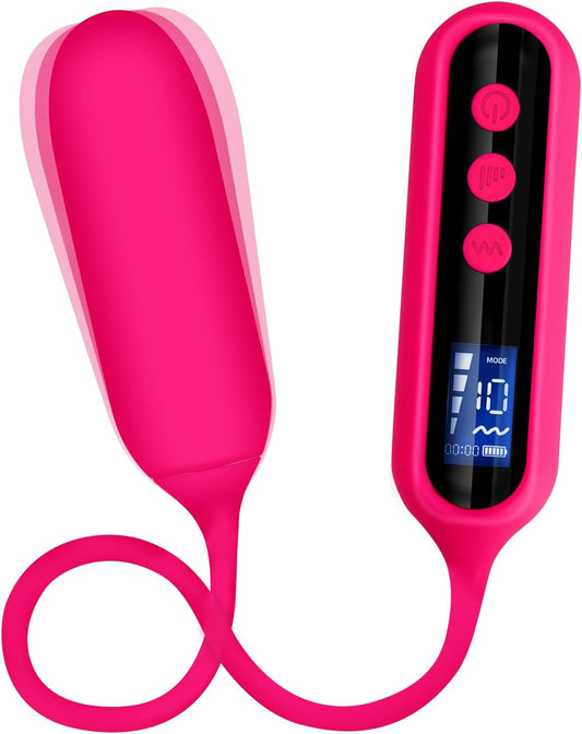 Vibrator Sex Toy with LCD Display 10 Vibration Modes & 4 Speeds