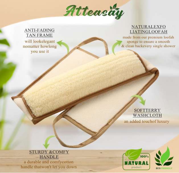 Natural Loofah Sponge Exfoliating Body Sponge Scrubber